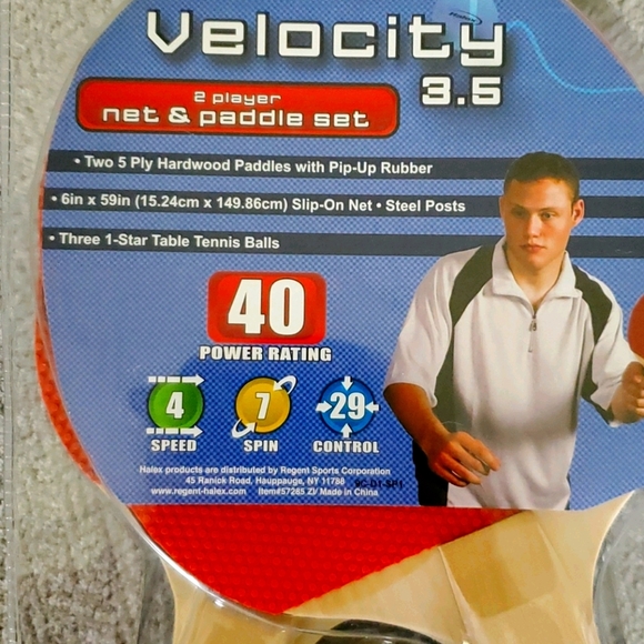 Velocity 3.5 2 Player Table Tennis Set - Picture 2 of 3